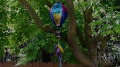 Hot Air Balloon Dragonfly Solar Lantern & Spinner