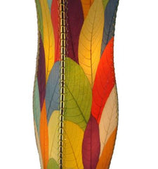 Flowerbud Real Leaves, Sustainable, Fair-trade Multicolor Table Lamp