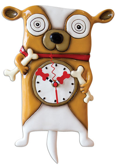 Roofus Dog Pendulum Wall Clock
