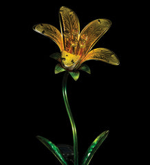 Tiger Lily Yellow Solar Stake