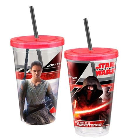 Star Wars™: The Force Awakens 18 oz. Acrylic Travel Cup – Clocks, Etc.
