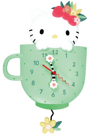 Hello Kitty Pendulum Wall Clock