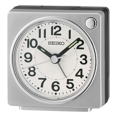 Fuji Metallic Silver Alarm Clock
