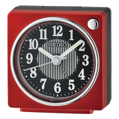 Fuji Metallic Dark Red Alarm Clock