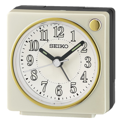 Fuji Pearl White Alarm Clock
