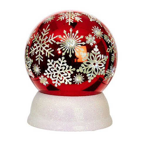 Snowflake Lighted Snow Globe
