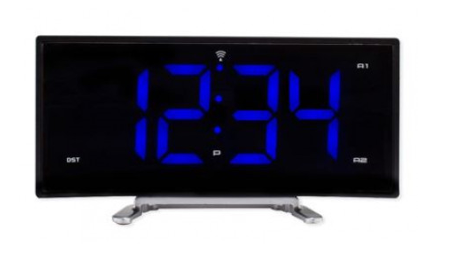 Curved Atomic LED Digital Alarm Clock