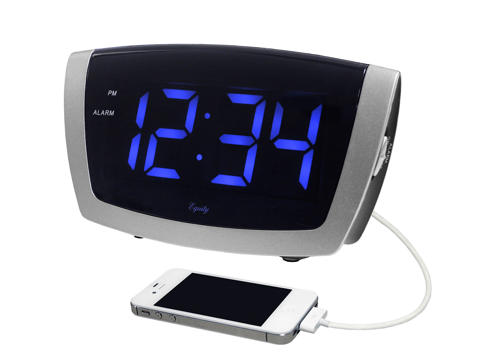 Jumbo Blue LED Alarm Digital Clock