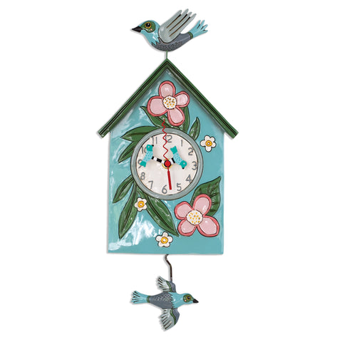 Blessed Nest Pendulum Wall Clock