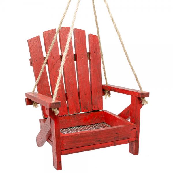 Adirondack Red Chair Bird Feeder