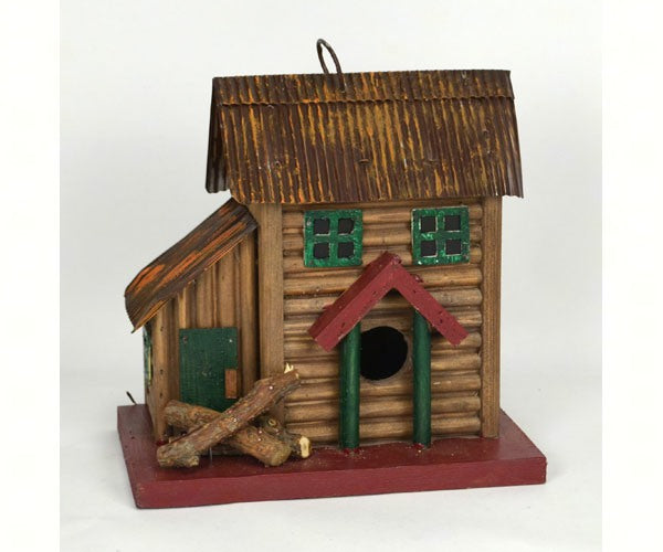 Two Story Cabin Birdhouse