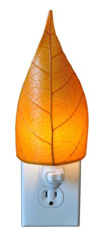 Orange Real Leaves, Fair-trade, Sustainable, Night Light