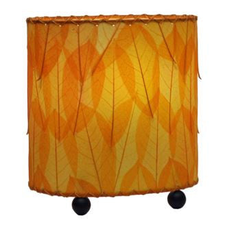 Orange Mini Guyabano Real Leaves, Fair-trade, Sustainable, Lamp