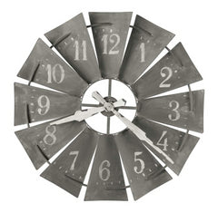 Windmill Metal Wall Clock