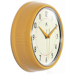 Retro Saffron Metal Wall  Clock