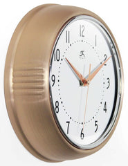 Retro Copper Metal Wall Clock