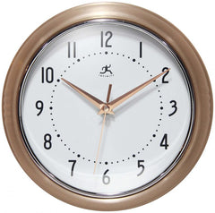 Retro Copper Metal Wall Clock