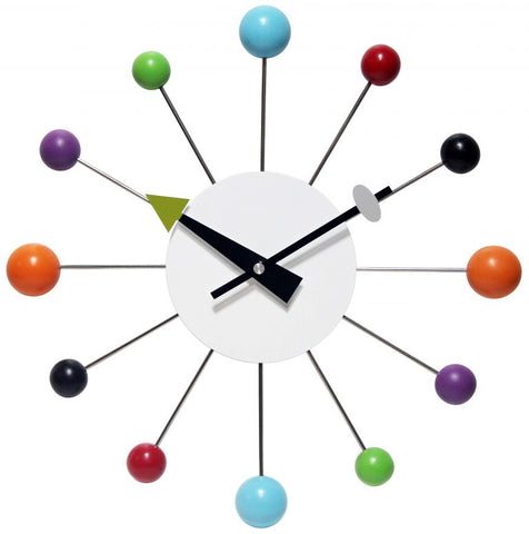 Orb Spoke Colorful Wall Clock