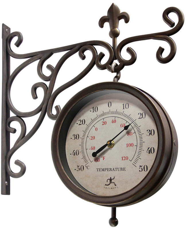 Indoor Outdoor Thermometer Hygrometer Large Wall Decor, Outdoor