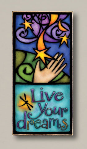 Live Your Dreams Printed  Art Wall  Plaque