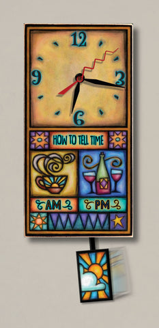 How to Tell Time Printed Art Wall Clock