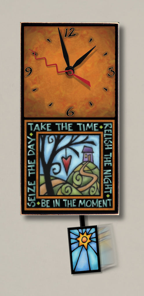 Take Time Printed Art Wall Clock