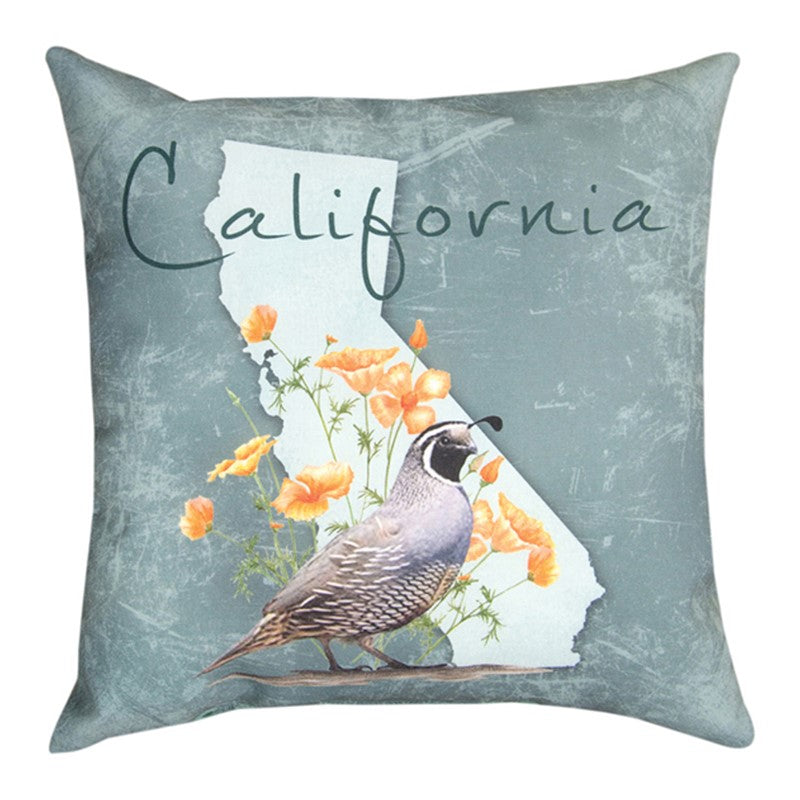 California Quail Indoor/Outdoor Pillow
