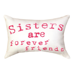 Sisters & Flowers Reversible  Indoor Pillow