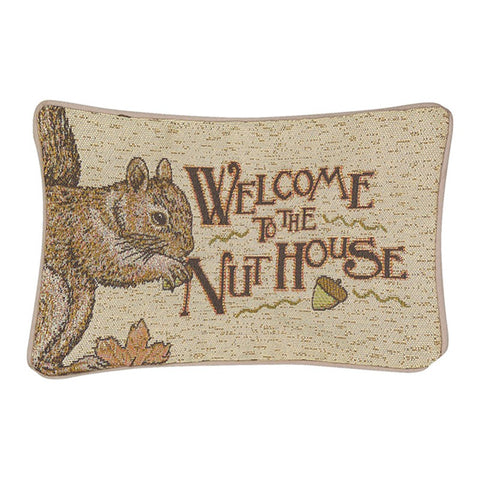 Welcome to the Nuthouse Pillow