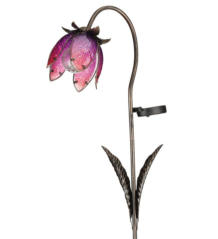 Wildflower Pink Solar Stake