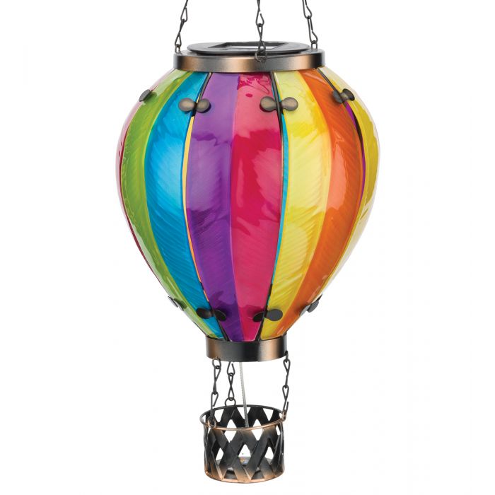 Hot Air Balloon Solar Lantern Rainbow