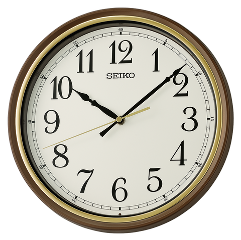 Metallic Brown Colored Wall Clock