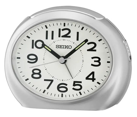 Toaki Metallic Silver Alarm Clock