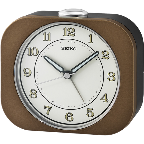 Kyoda Retro Metallic Brown Alarm Clock
