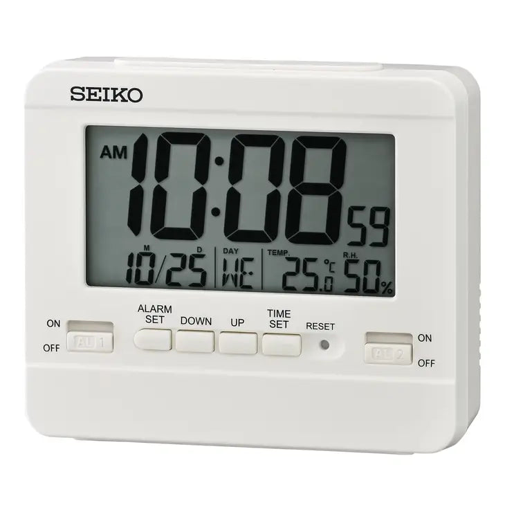 Digital Dual Alarm with Temperature & Humidity